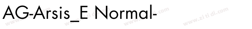 AG-Arsis_E Normal字体转换